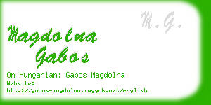 magdolna gabos business card